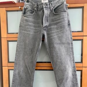 AGOLDE RILEY CROPPED STRAIGHT JEAN